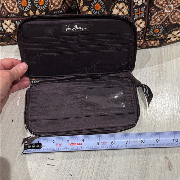 Vera Bradley Brown Floral Tote Bag Set - Picture 3 of 12